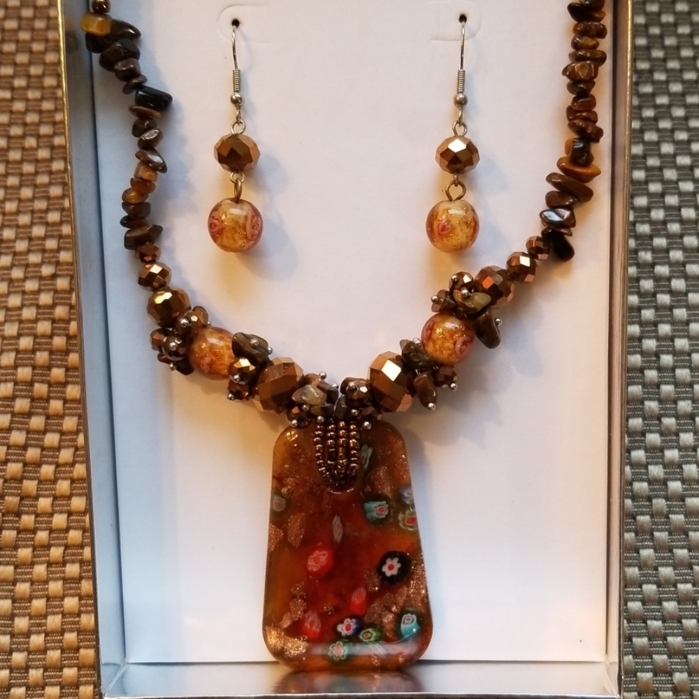 Erica Lyons statement necklace and earrings